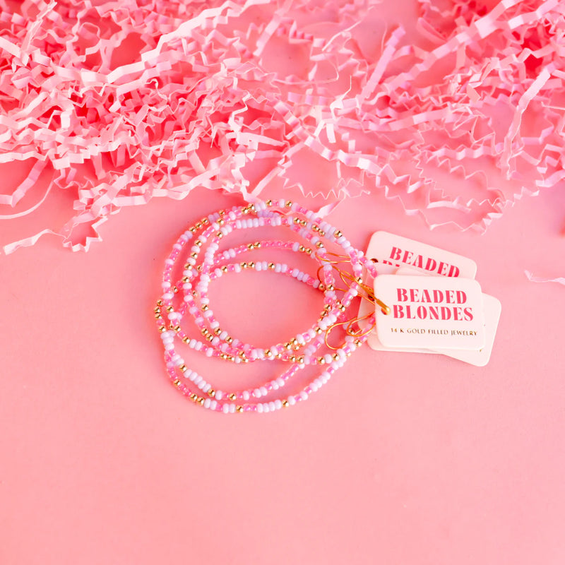 Pink Sprinkle Bracelet 6.25 "