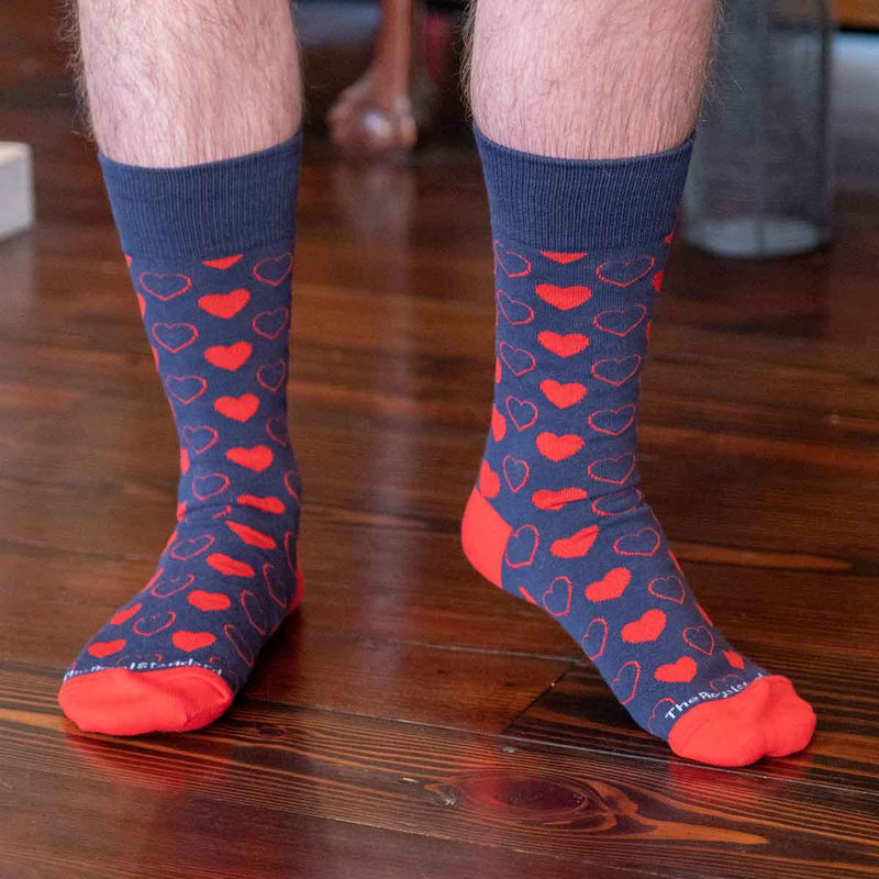 Men's Heart Socks-one size