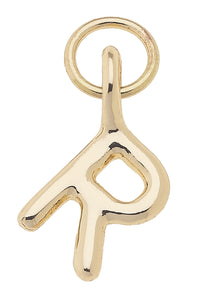 Initial Charms in Shiny Gold