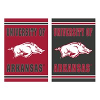 Embossed Suede Flag University of Arkansas