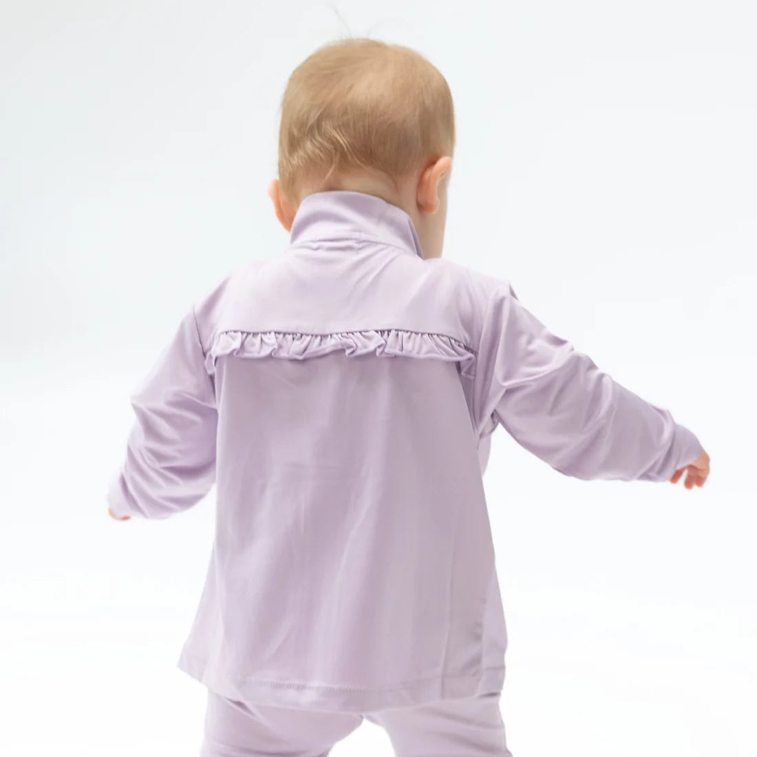 Tiny Tumblers Mock Neck Active Jacket-Lilac