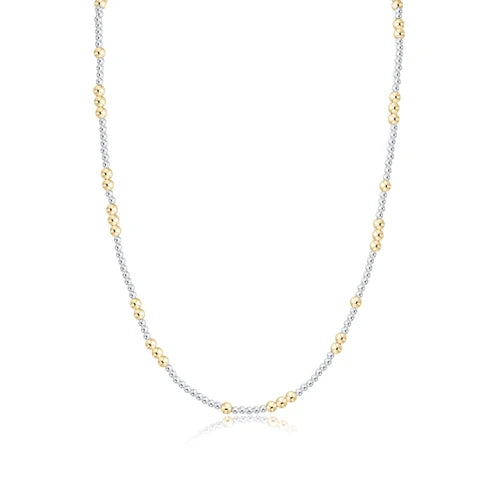 17" Choker Beaded - Hope Unwritten Mixed Metal 3mm