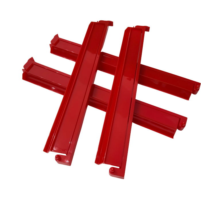 Red Mahjong Rack and Pushers