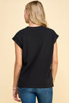 Short Sleeve Black Top