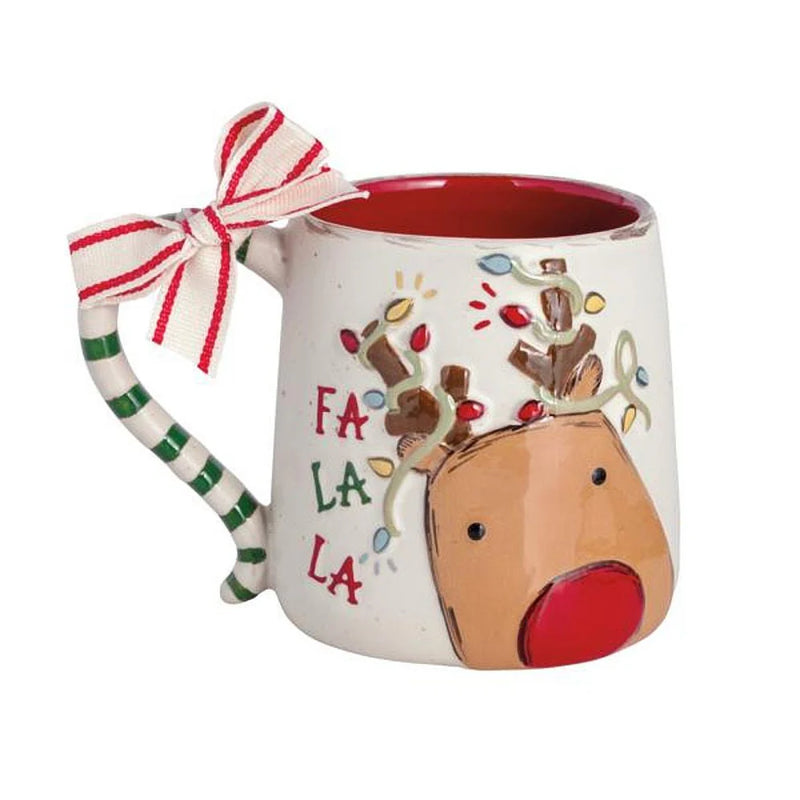 Christmas Bow Mugs