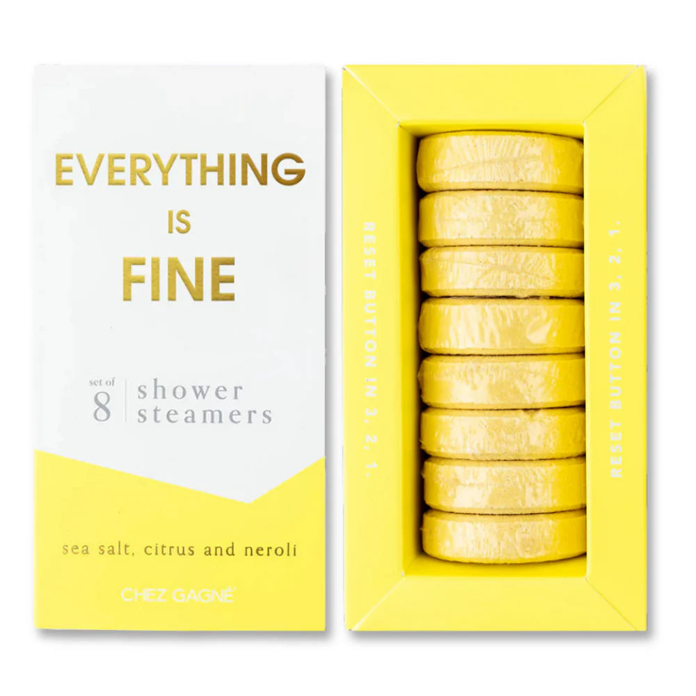 Everything Is Fine Shower Steamers Sea Salt, Citrus, and Neroli