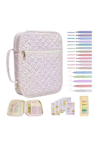 Naomi Pink Floral Print Bible Cover