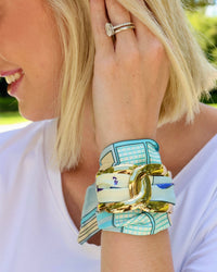 Sedgefield Scarf Bracelet -Blue