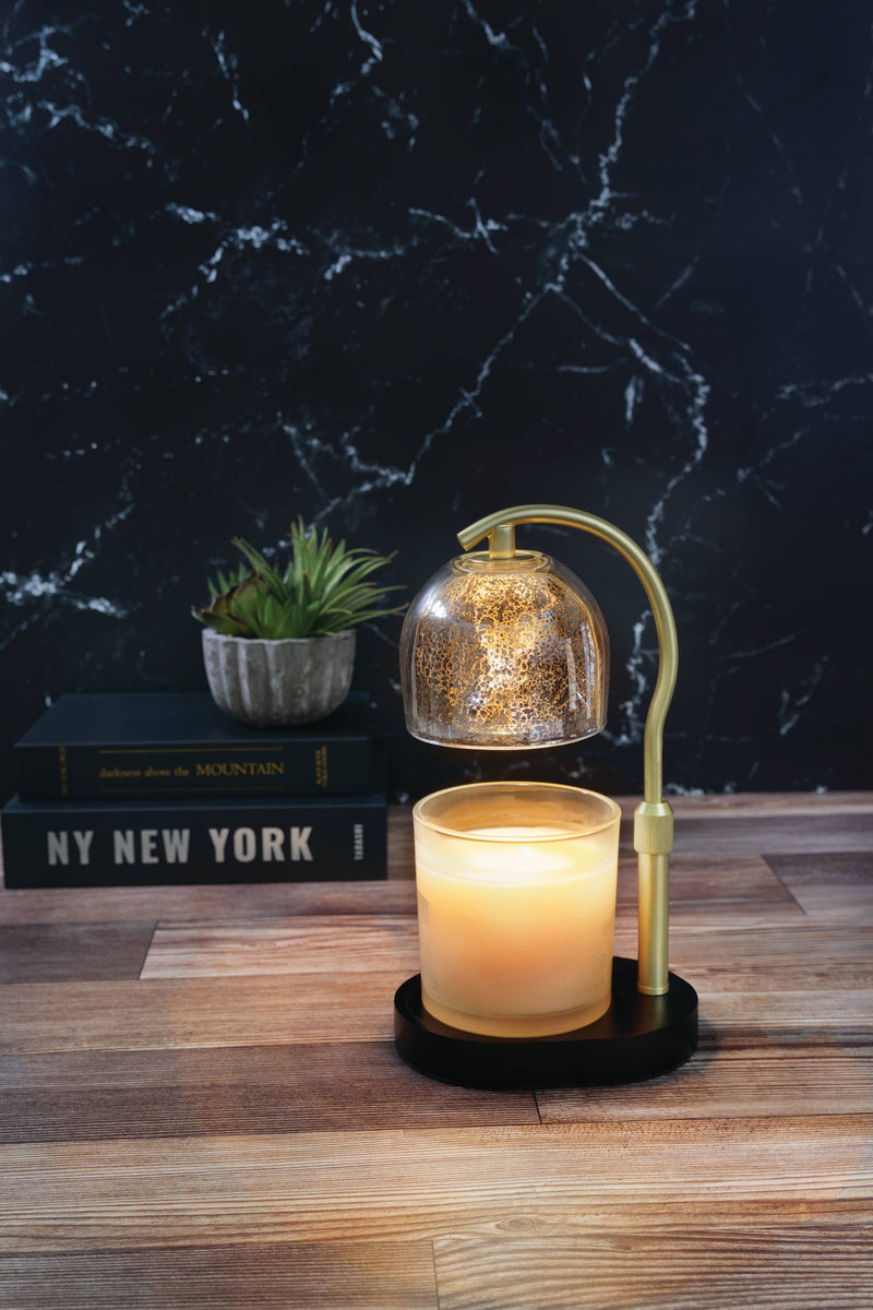 Mercury Glass Candle Warmer Lamp