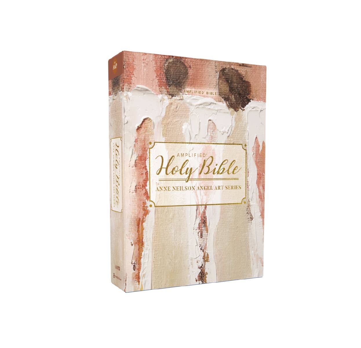 Holy Bible with artistic cover design on a white background