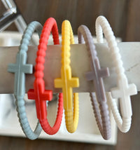 Silicone Cross Bracelet