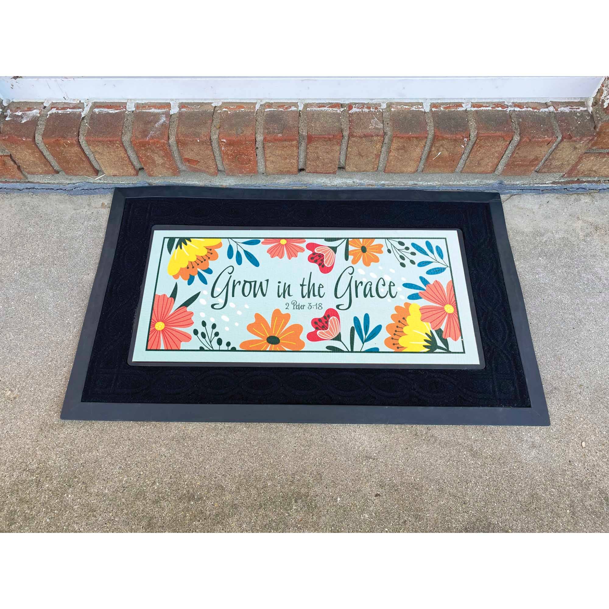 Doormat Insert Grow In Grace Spring