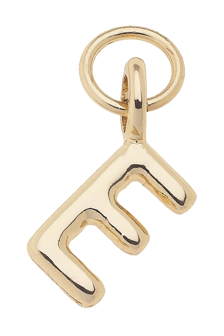 Initial Charms in Shiny Gold