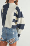 Navy/ Ivory Sweater