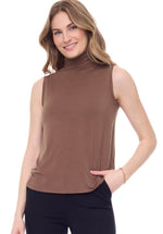 Kali Sleeveless High Collar Tank