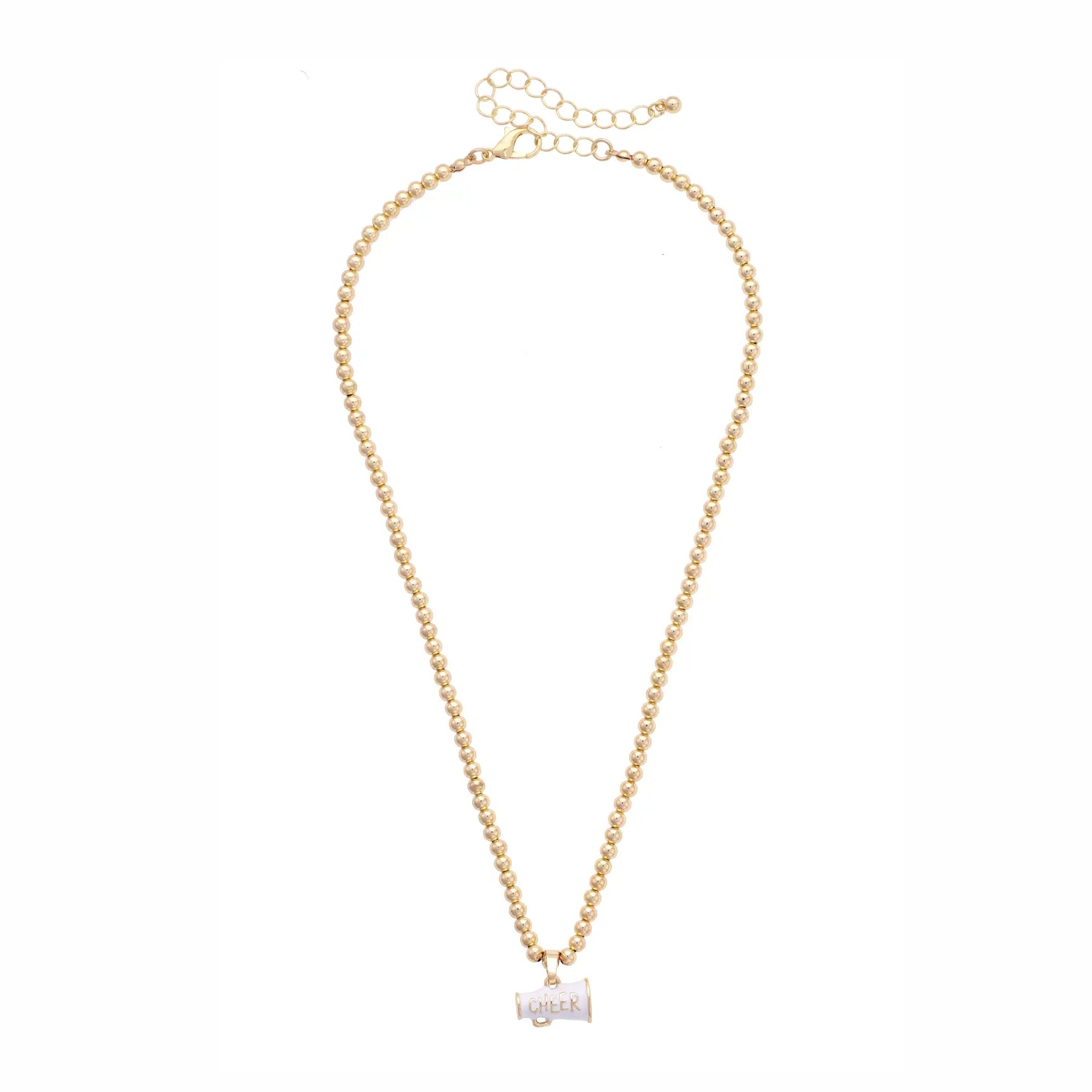 Cheer Enamel Ball Bead Necklace