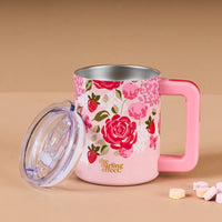 14 oz Insulated Mug-Rose Garden