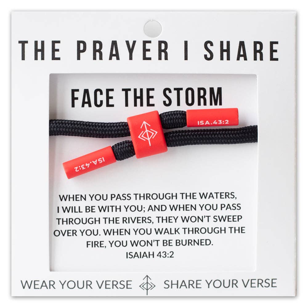 Face The Storm Prayer Bracelet- Athletes, First Responders