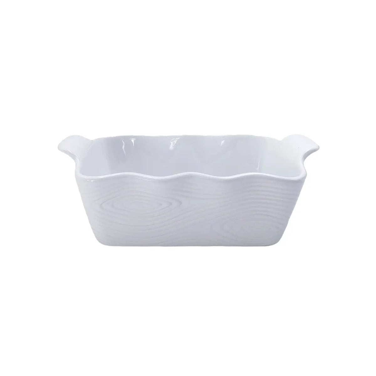 Stoneware Loaf Pan-Woodland White