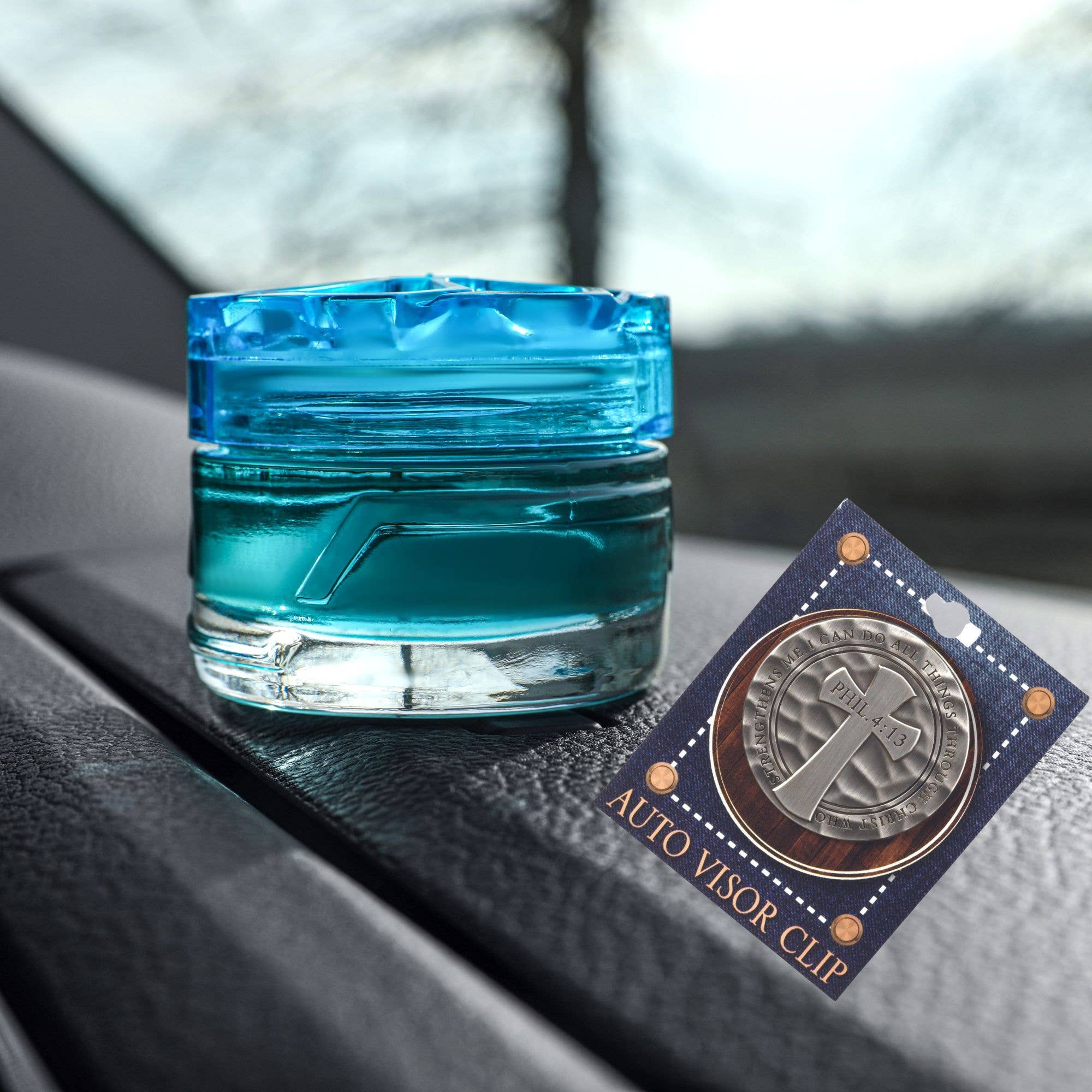 Visor Clip Phil 4:13 I can Do All Things Through Christ