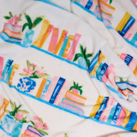 Snuggle Up Plush Blanket–Book Shelfie