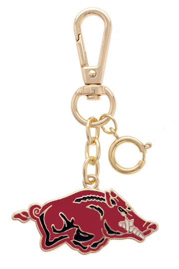 Arkansas Razorbacks Enamel Logo Bag Charm