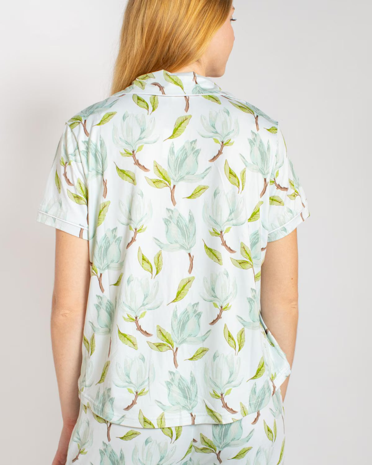 Audrey Short Sleeve Button Up Sleep Shirt