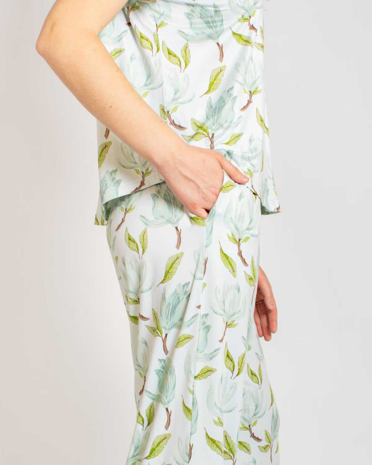 Audrey Short Sleeve Button Up Sleep Pants