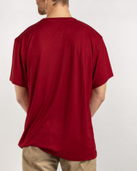 Men's Crew Neck T-Shirt Dark Red