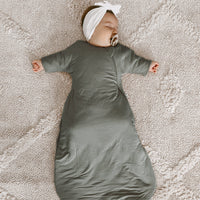 Long Sleeve Transitional Swaddle Sack 1.0 TOG- Sage