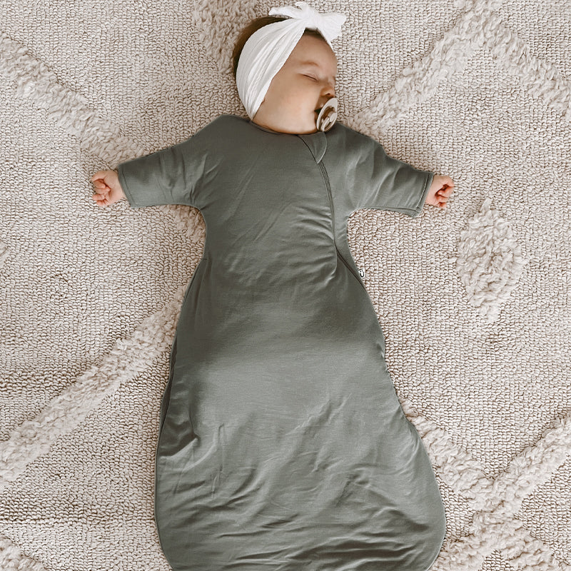 Long Sleeve Transitional Swaddle Sack 1.0 TOG- Sage