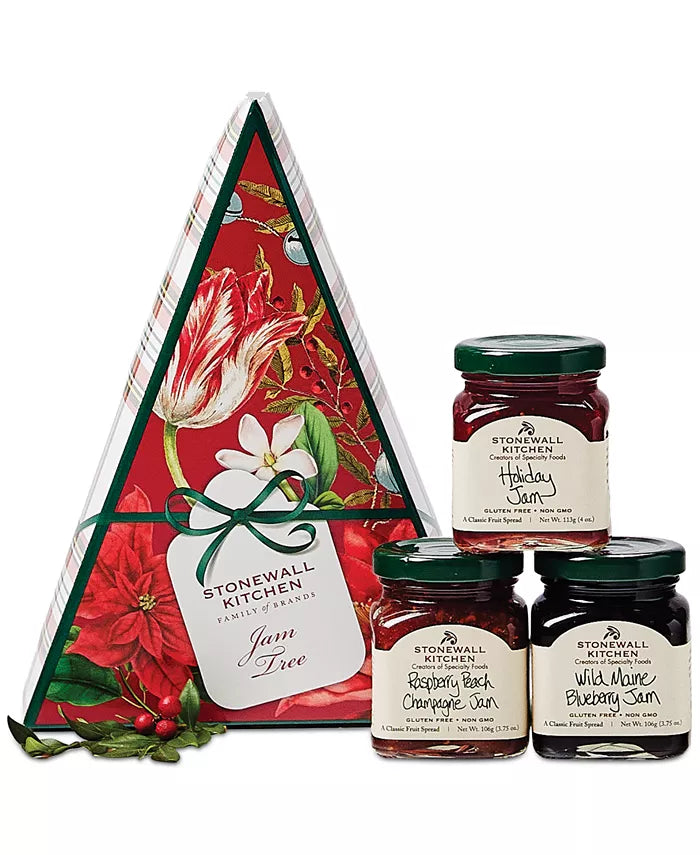 Holiday Jam Tree Gift Box, 3 Piece Set