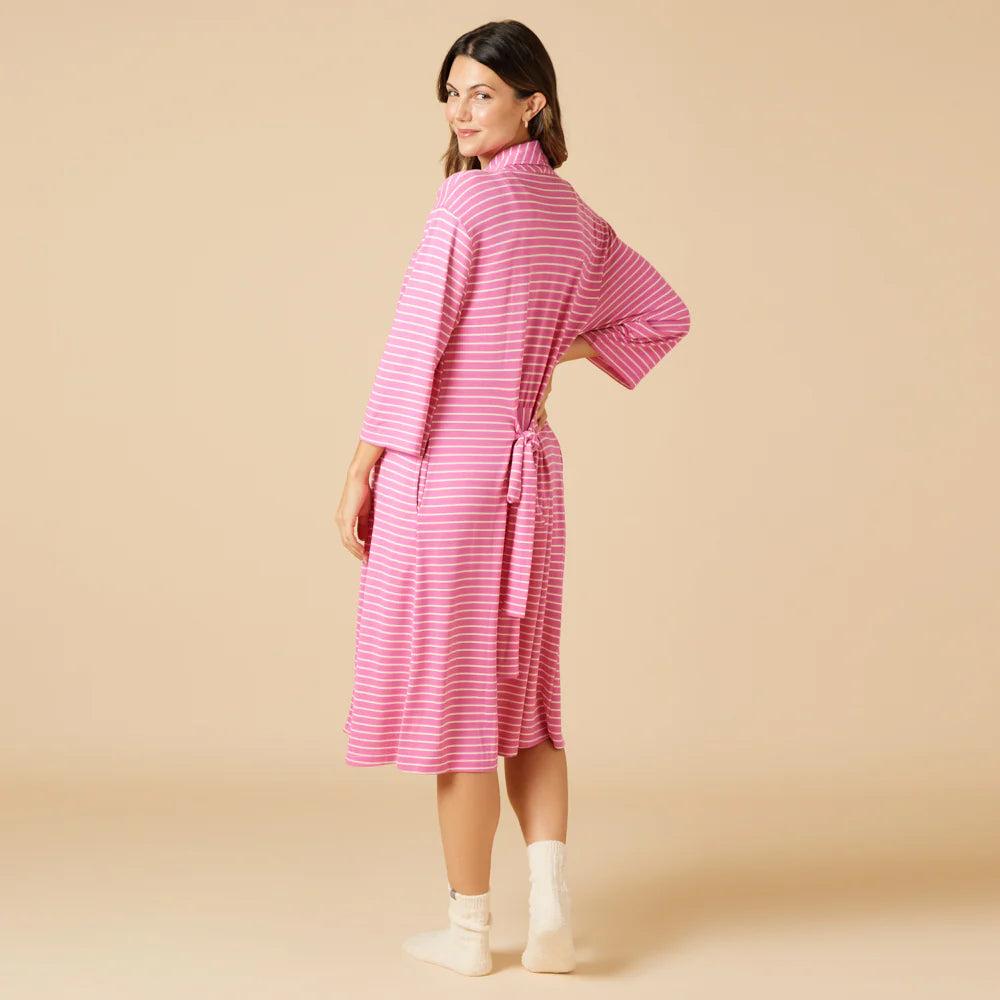 Dream Shawl Collar Robe-Fuchsia