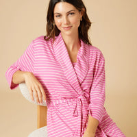 Dream Shawl Collar Robe-Fuchsia