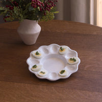 Vida Alegria Deviled Egg Platter-White