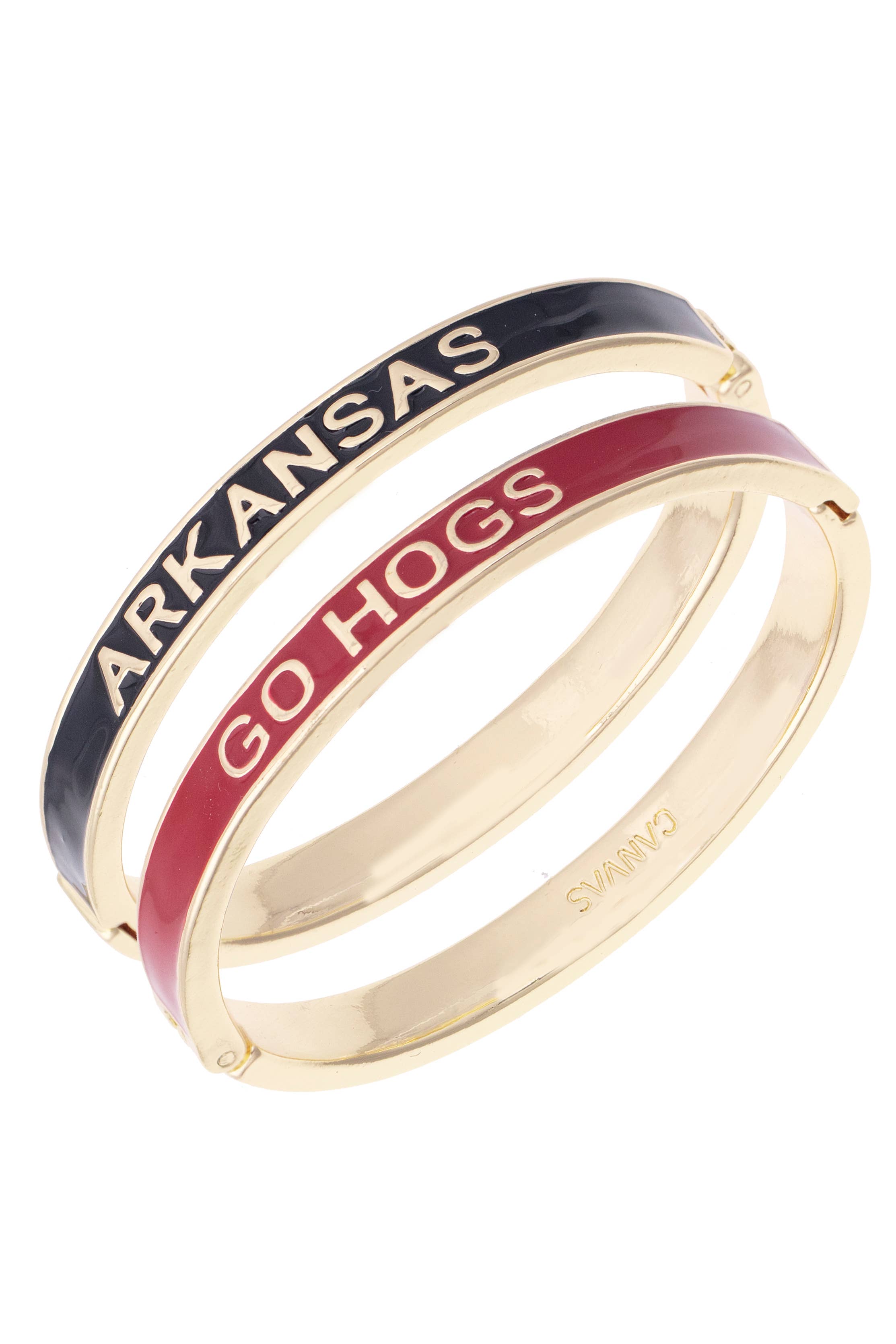 Arkansas Razorbacks Skinny Enamel Hinge Bangle