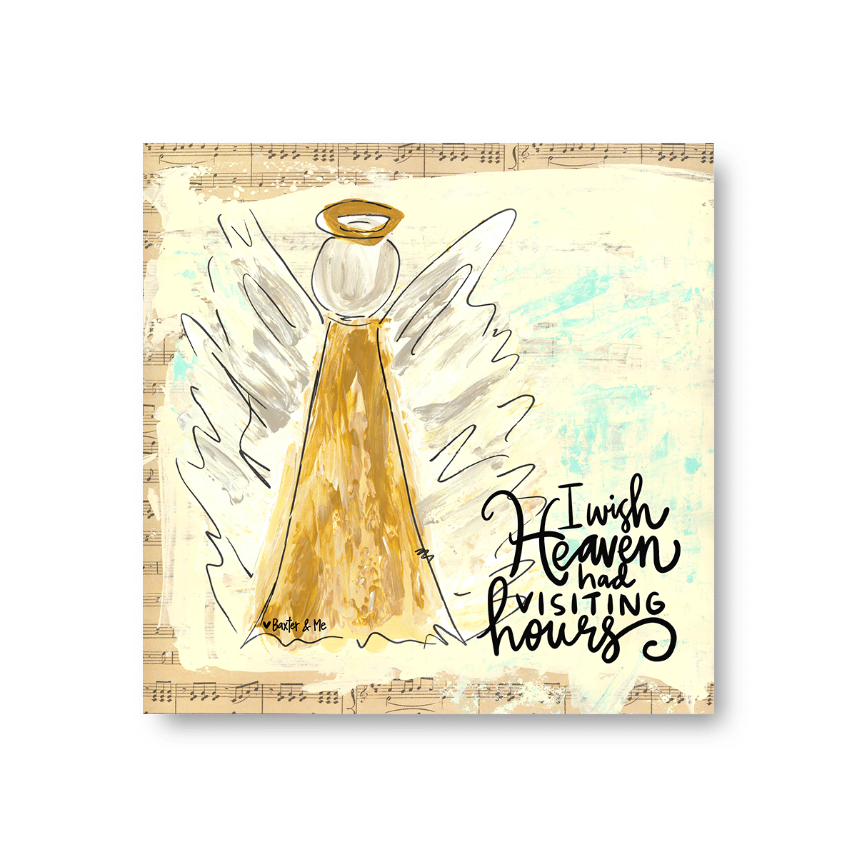 Visiting Hours - Wrapped Canvas: 12" x 12"