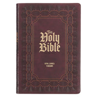 KJV Bible Burgundy Super Giant Print Faux Leather