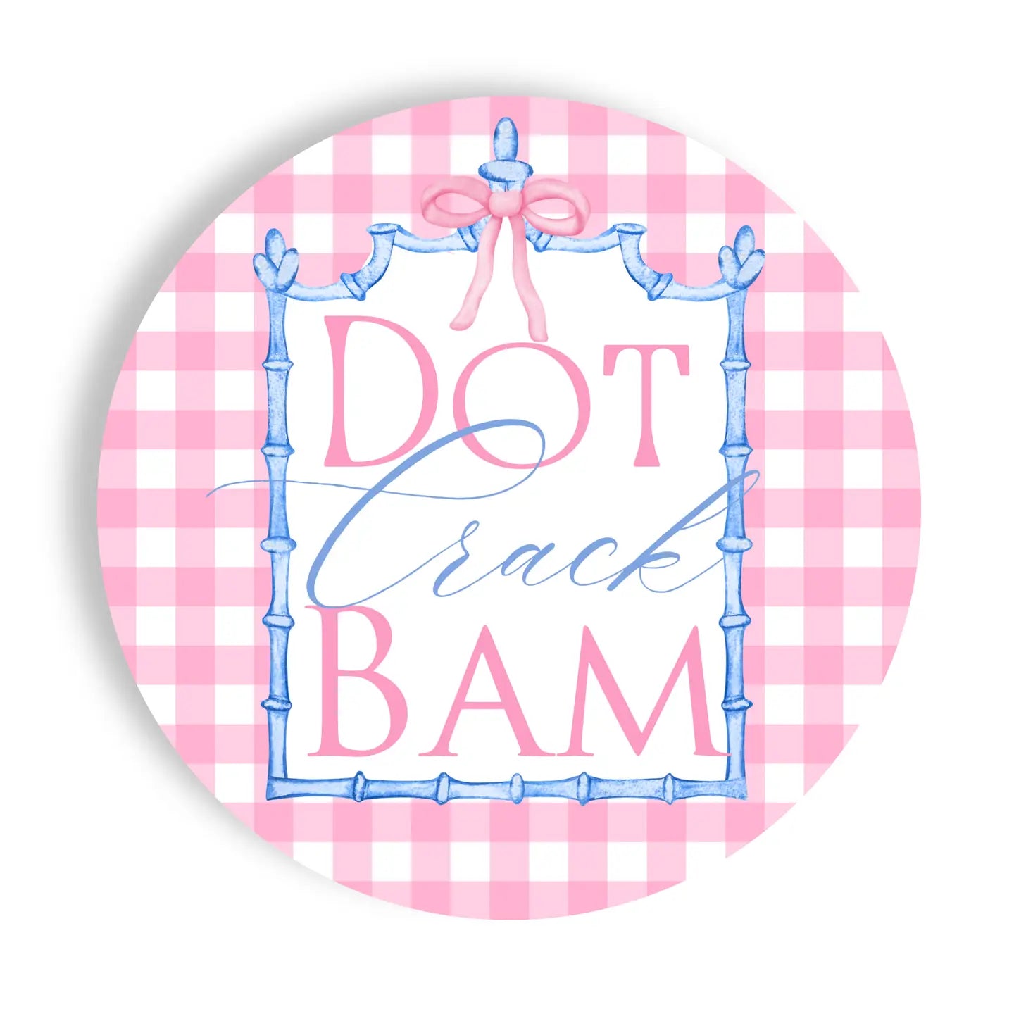 Dot Crack Bam 9" Mahjong Paper Plates 24ct