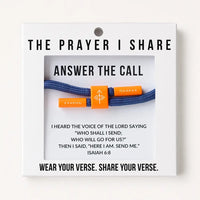 Answer The Call Cord Christian Bracelet