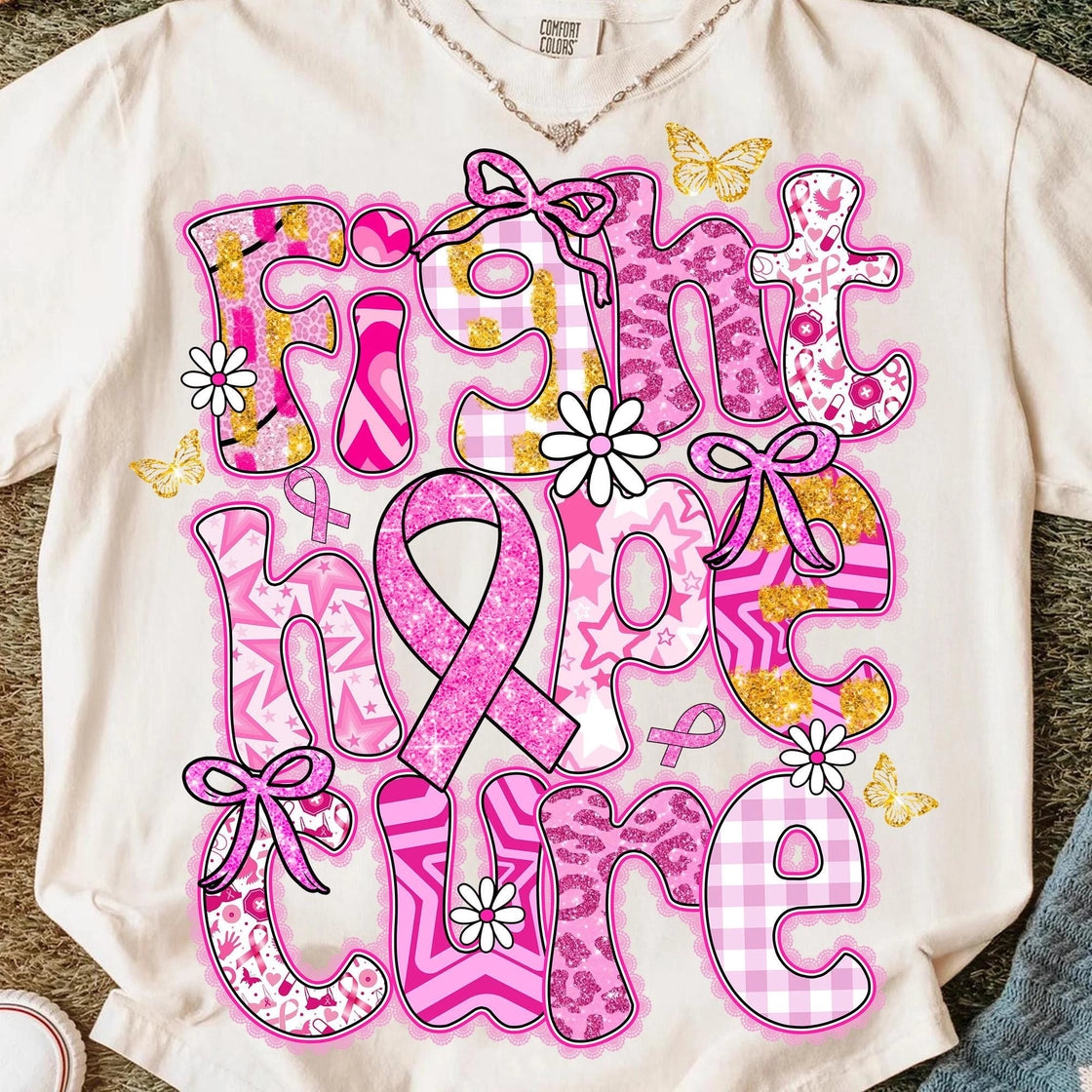 Faith Hope Cure Ivory T-Shirt