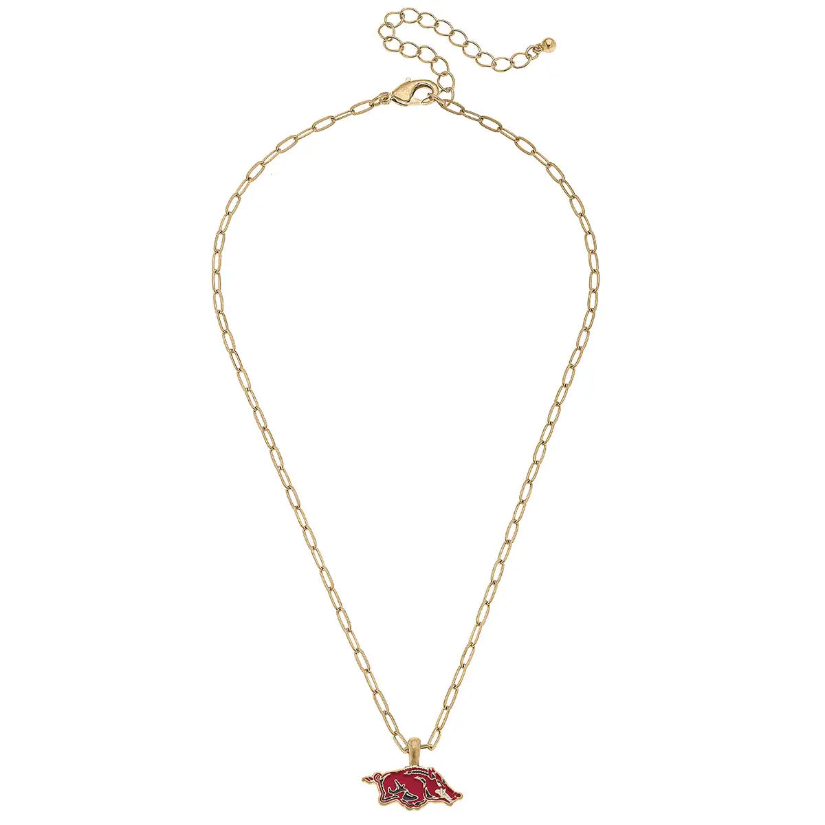 Arkansas Razorbacks Enamel Pendant Necklace