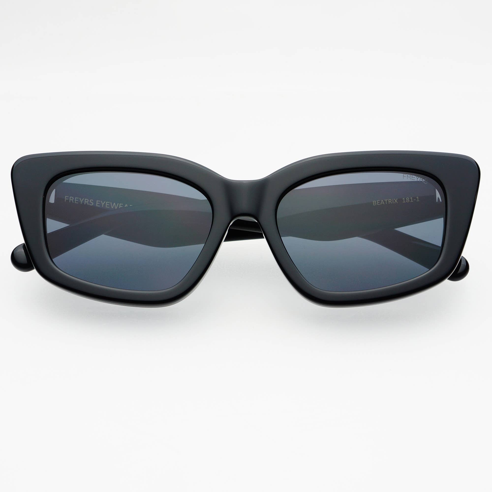Beatrix Acetate Womens Cat Eye Sunglasses  : Black