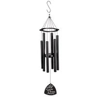 30"H Laser Etched Metal Windchime, "Those Who Touch Our Lives Stay in Our Hearts Forever", Scale "A"