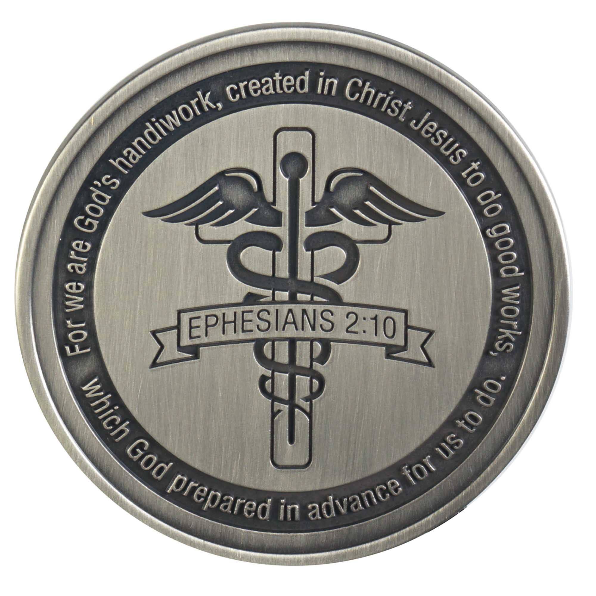 Visor Clip Cross Caduceus Ephesians 2:10