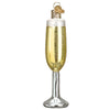 Champagne Flute Glass Ornament