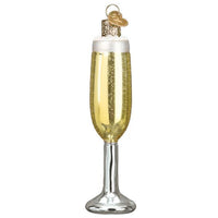 Champagne Flute Glass Ornament