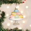 Fancy Macarons Glass Ornament