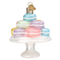 Fancy Macarons Glass Ornament