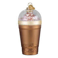 Peppermint Mocha Glass Ornament